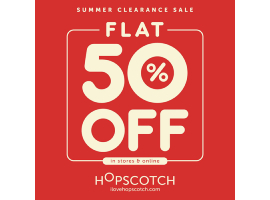 Hopscotch Summer Clearance Sale FLAT 50% off on Entire Summer Stock